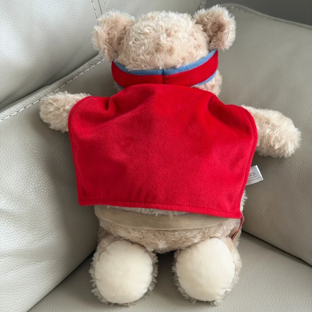 Cubbies Cubbyford Hero Plush Bear with Red Cape-Embroidery Belly